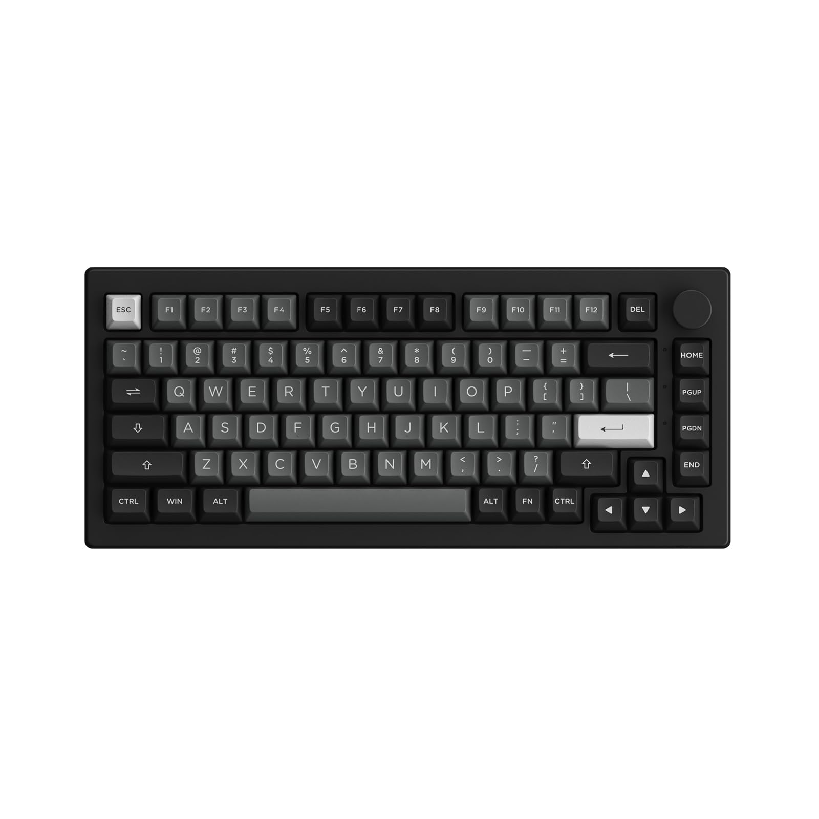 Akko 5075B Plus – Mechanische Gaming-Tastatur (ISO-DE/UK/Nordic), Bluetooth 5.0, 2.4GHz & USB, RGB, Gasket Mount