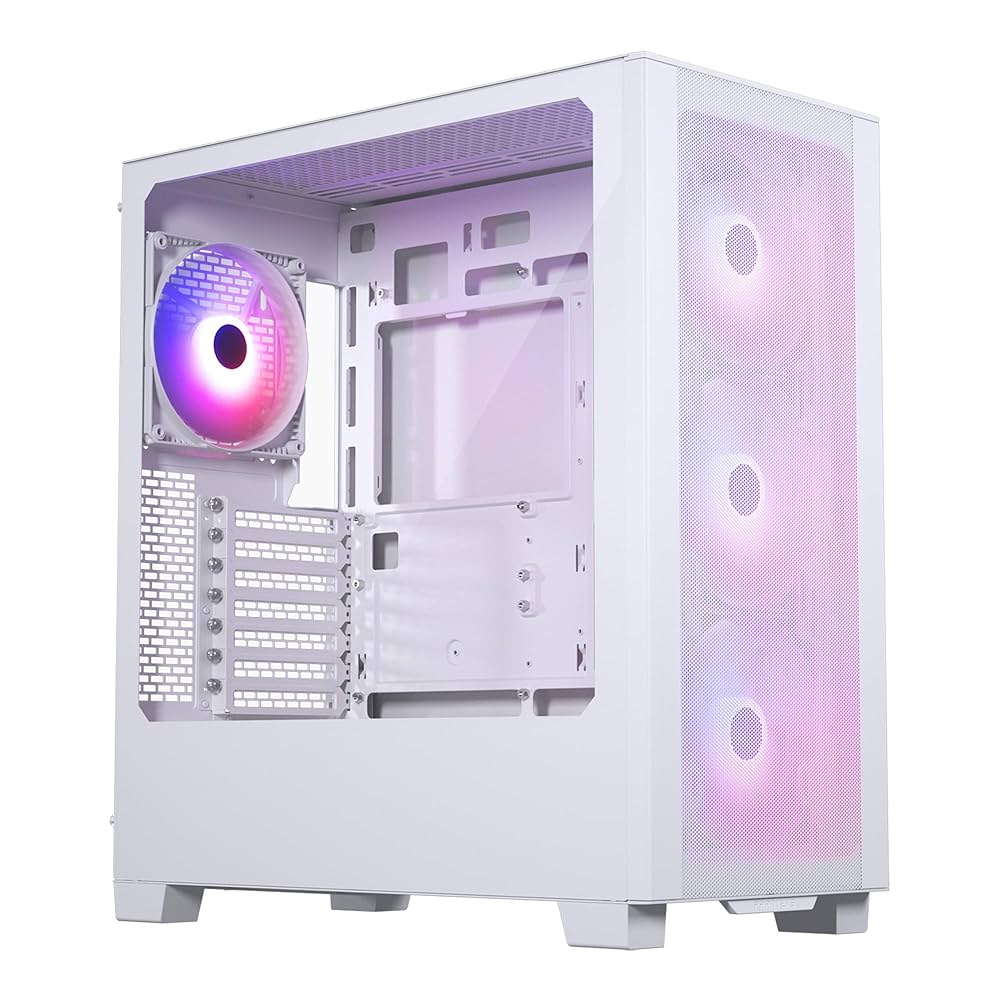 Weiße High-End Gaming-Maschine – Ryzen 5 7500F | 32GB DDR5 | RX 9070 | 1TB NVMe