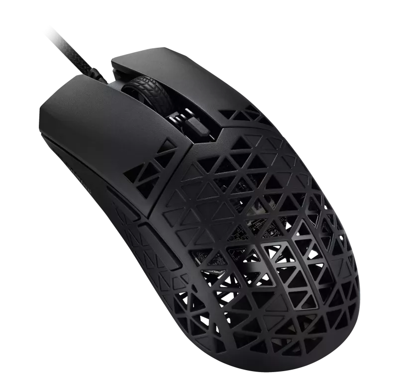 ASUS TUF Gaming M4 Air – Ultralight Gaming Maus mit 16.000 DPI, IPX6 & Paracord-Kabel